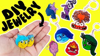 Inside Out 2 DIY Shrinky Dink Jewelry Fun Crafts for Kids [upl. by Syl783]