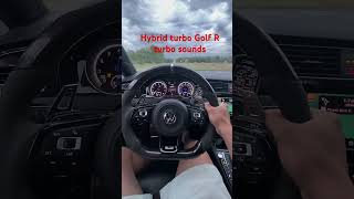 Golf R hybrid turbo tease hehe WOT next [upl. by Granlund]