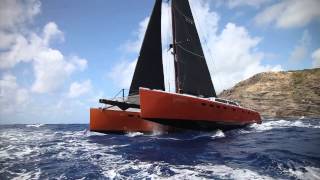 RORC Caribbean 600 2013 Multihulls  Team Phaedo [upl. by Ahsitram185]