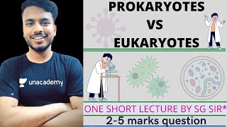 Prokaryote vs eukaryote  Introduction to prokaryotes and eukaryotes  microbiology unit 1 neet [upl. by Merna]