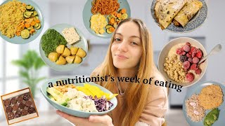 What I eat in a week as a nutritionist French nutritionist full week of eating vegetarian meals [upl. by Killarney578]