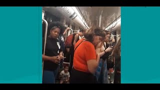 Pasajero del Metro SE DESAHOGA y ARREMETE contra VENEZOLANOS que atacaron a niño chileno [upl. by Milas]