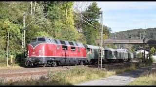 MEH V200 033 with special train through Ennepetal amp RemscheidLüttringhausen 61024 [upl. by Lrac]