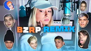 UNA CANTANTE HACE REMIX DE BZRP MUSIC SESSIONS 🔥 BZRP AMERICANA😱 8 ARTISTAS EN UN MINUTO [upl. by Coughlin121]