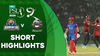 Shorts Highlights  Karachi Kings vs Lahore Qalandars  Match 26  HBL PSL 9  M1Z2U [upl. by Nylrehs]