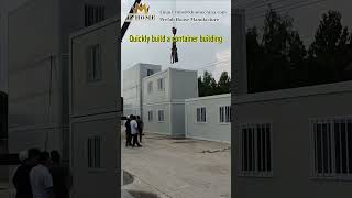 Quickly build a container building  Portable Container House containerhousesupplier [upl. by Eijneb526]