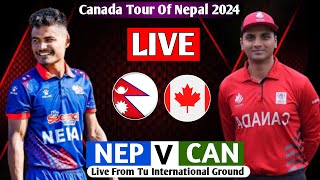 NEPAL VS CANADA 2ND ODI MATCH 2024 LIVE  NEP VS CAN CANADA TOUR OF NEPAL LIVE MATCH [upl. by Novy]