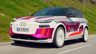 NEW AUDI Q6 etron 2024  DRIVING amp EXTERIOR details Prototype [upl. by Sualokin]