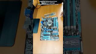 Unboxing Motherboard Asus P8Z77V LX Support Overclock Core i7 3770K [upl. by Adnat]