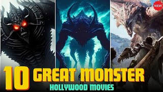 Top 10 Best Monster Base Survival Movie In Hindi Dubbed  Best Monster Movies On YouTube [upl. by Ajnek]