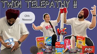 YE KAISE KR DIA ISNE 😱  TWIN TELEPATHY CHALLENGE  Itsmegagan  gursheen Kaur [upl. by Ainat290]