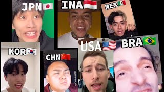 Finish him in different countries accents  tiktok trends [upl. by Sedgewick30]