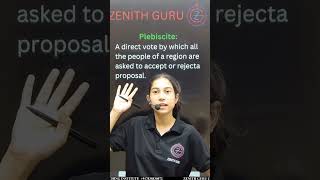 Plebiscite  10 Class sst in one min T 09  By Tayyiba Maam zenithguru viralpolity history [upl. by Pernick]