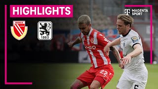 Energie Cottbus  TSV 1860 München  Highlights 3 Liga  MAGENTA SPORT [upl. by Enajyram503]