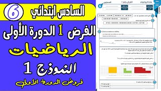 فروض المستوى السادس ابتدائي الدوره الاولى  فرض الاول دورة الاولى مادة الرياضيات السادس ابتدائي ن1 [upl. by Forrer]