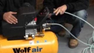 Wolf Sioux 50 Litre 95CFM 25HP Air Compressor [upl. by Mellen]