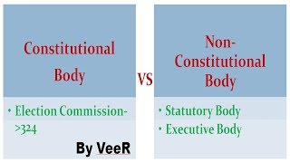 L21 क्या अंतर है  Constitutional and Non Constitutional Body Statutory Body vs Executive Body [upl. by Donn31]