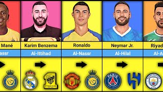 Popular Footballers Transfer to Saudi Pro league  Famous Soccer Players transfer to Saudi Arabia [upl. by Vickey]