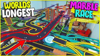 The WORLDS Longest Marble RACE  Marble World [upl. by Haeckel401]