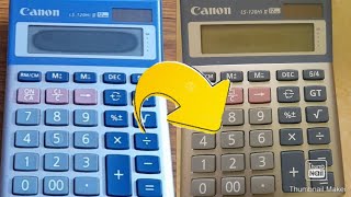 Calculator display restoringCANON LS120 Hi II  ED ELECTRO [upl. by Celestine106]