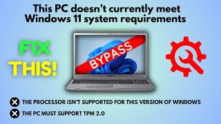 How to Upgrade to Windows11 on Unsupported Hardware  Bypass Hack  2024 [upl. by Gierk961]