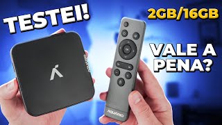 Testei o Tv Box AQUÁRIO STV 3000 PLUS  VALE A PENA [upl. by Braswell]