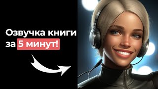 Как озвучить книгу с помощью нейросети Генерация аудио и видео за 5 минут [upl. by Einallem]