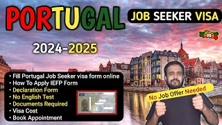 Portugal job seeker visa  Portugal job seeker visa kaise apply karen  portugal Free visa [upl. by Aram]