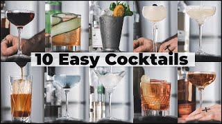 10 easy cocktail recipes how to make easy cocktails at home [upl. by Groh207]