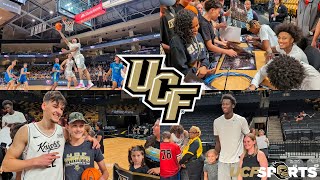 UCF Basketball Sights amp Sounds from FGCU Exhibition amp Autographs  Mikey Williams First Points 🏀 [upl. by Ellary]