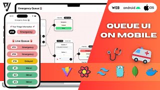 Triage amp Emergency Queue Full Stack App  8 Queue UI on Mobile [upl. by Berner689]