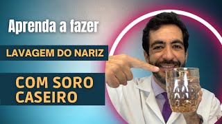 Lavagem nasal com receita de soro caseiro [upl. by Onailime]