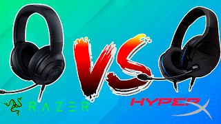 Razer VS HyperX  BATALHA DOS HEADSETS  Kraken X Lite VS Cloud Stinger Core [upl. by Uriisa]