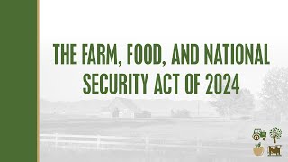 MARKUP Pt 2 quotThe Farm Food and National Security Act of 2024quot [upl. by Mixie]