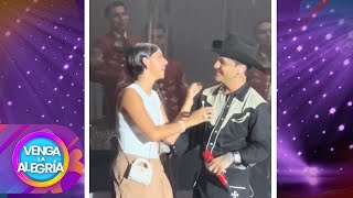 Christian Nodal invitó al escenario a su esposa Ángela Aguilar en Mazatlán  Venga La Alegría [upl. by Atalya122]