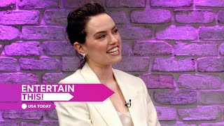 Daisy Ridley teases Star Wars future with Rey Its exciting  USA TODAY Entertainment [upl. by Ecirual]