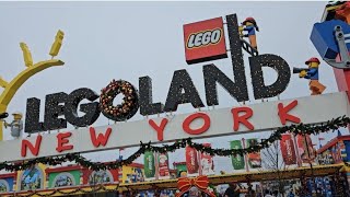 legoland NEW YORK holiday BRICKTACULAR  rides tree lighting and drone show [upl. by Rehptosirhc885]