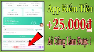 Kiếm Tiền Online  chỉ với 1 phút mỗi ngày kiếm ngay 25000₫ đã rút thành công [upl. by Boles780]