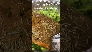 Slow Roasted amp Basted Lamb Leg lambleg homecookedmeals [upl. by Gerard]