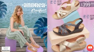 catalogo Andrea CONFORT VERANO 2021 zapatos Andrea 2021 [upl. by Ennaitsirk]