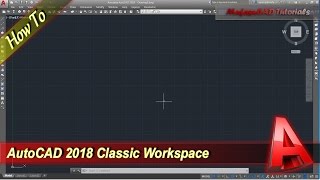 Autocad 2018 How To Change Classic Workspace [upl. by Laerdna673]