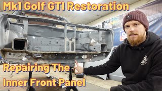 Inner Front Panel Repairs  Episode 12  1983 Volkswagen Mk1 Golf GTI Restoration Rebuild [upl. by Acacia504]