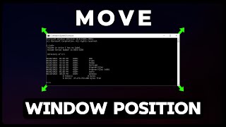 Move position of a window using CMD  NirCMD tutorial [upl. by Ahsaeyt]