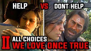 Help vs Dont Help Mary All Choices in We Loved Once and True  Red Dead Redemption 2 [upl. by Aikimat]