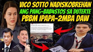 VICO SOTTO NADISKOBREHAN ANG GINAWA SA DUTERTE BBM IPAPA2MBA❗️ [upl. by Irbua]