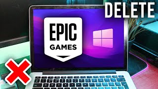 How To Delete Epic Games Launcher Full Guide  Uninstall Epic Games Launcher [upl. by Ayhtin379]