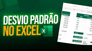 Como CALCULAR DESVIO PADRÃO no Excel Passo a Passo [upl. by Ainat487]