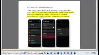 UICC unlock 101 What is UICC Unlock uicc unlock software [upl. by Sacken69]