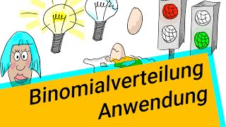 Binomialverteilung Anwendung [upl. by Acinoryt]