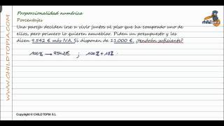 Proporcionalidad numérica Porcentajes 3º de ESO matemáticas [upl. by Acnayb354]